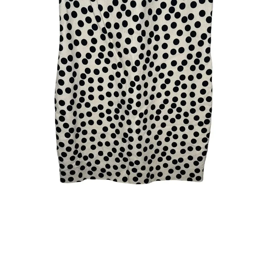 J.Crew Women's Shift Dress Polka Dot Pockets Pullover Cotton Modal‎ Woven Sz. 2